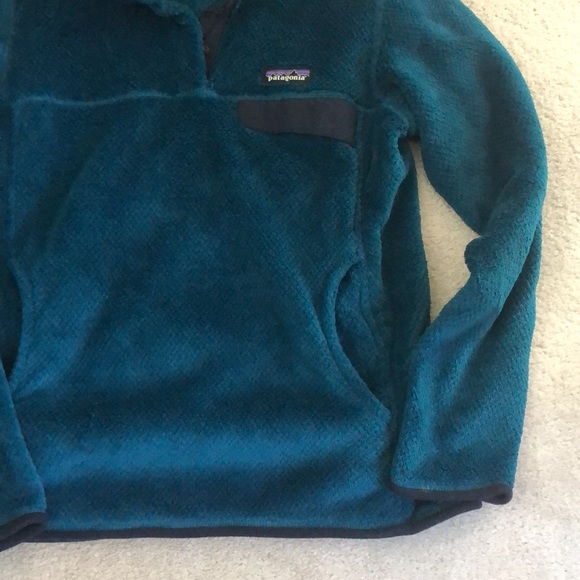 Patagonia teal 1/4 zip - Picture 4 of 6